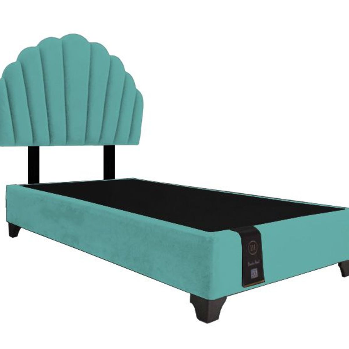 BARAKA HOME - Dormitorio Afrodita + Cabecera patas ajustables 1.5 plz - Jade
