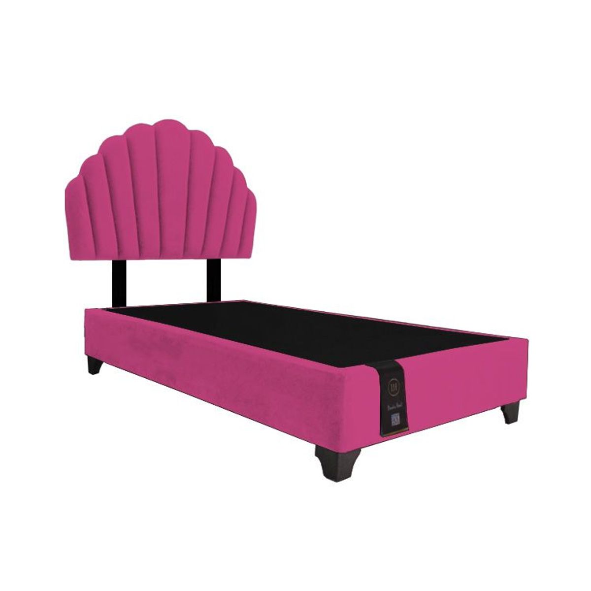 BARAKA HOME - Dormitorio Afrodita + Cabecera patas ajustables 1.5 plz - Fucsia
