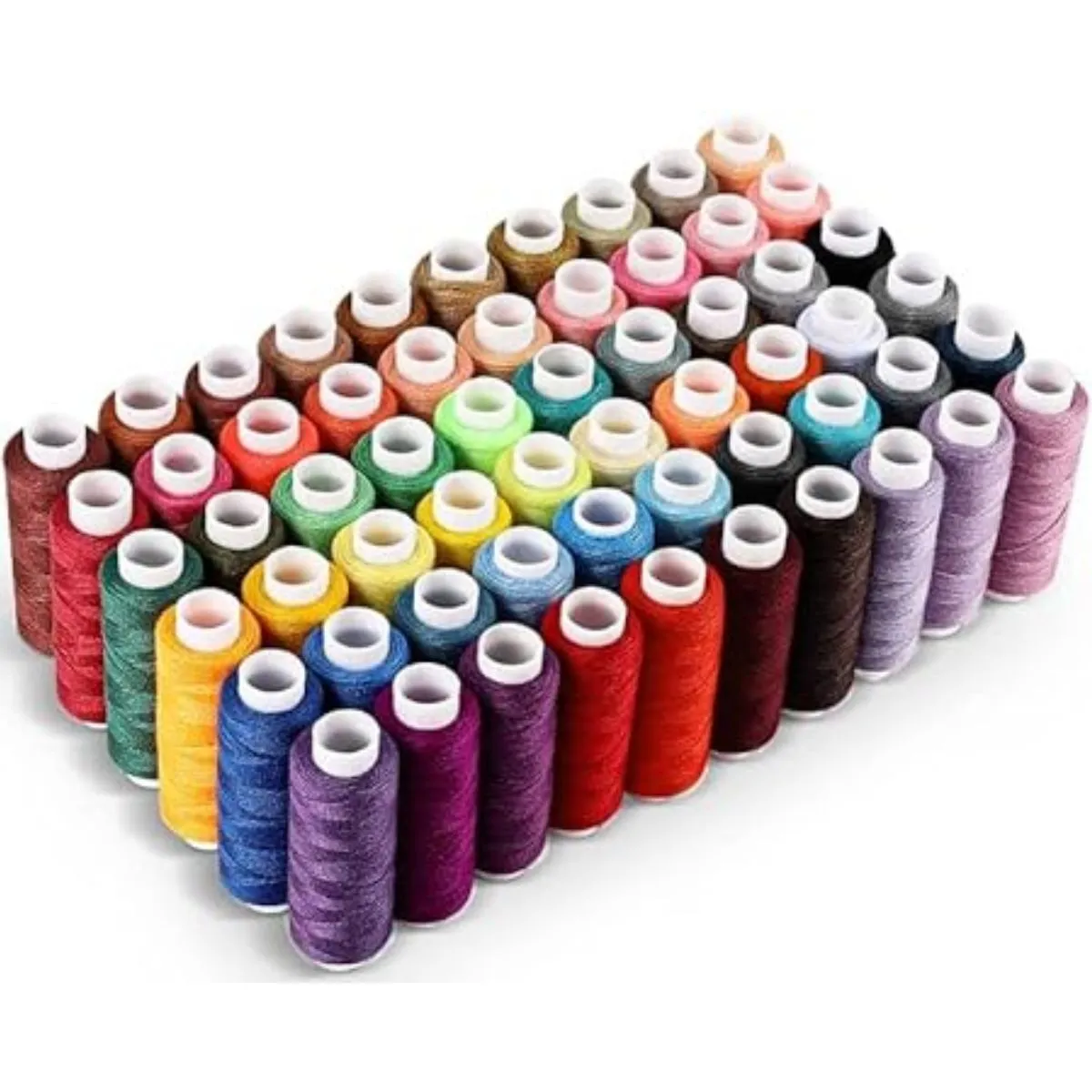 GENERICO - Hilos De Coser Bordar, 60 Colores, 100 Yardas Por Carrete