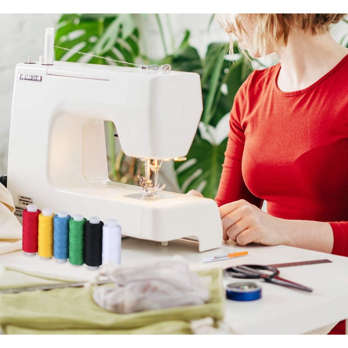 GENERICO - Hilos De Coser Bordar, 60 Colores, 100 Yardas Por Carrete