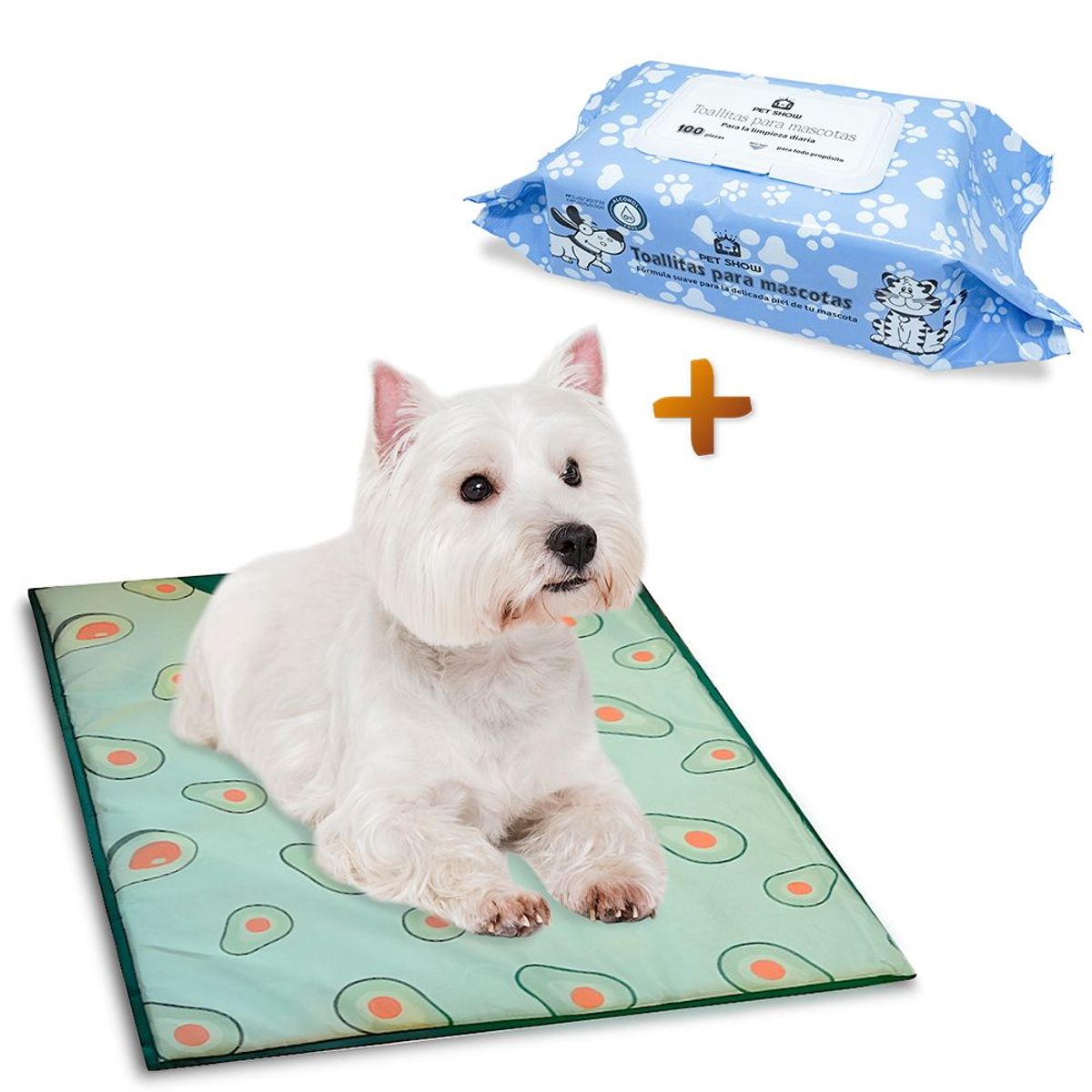 KELLER - Colchoneta CamaD56 Palta Y Toallitas Húmedas sin Alcohol JM1