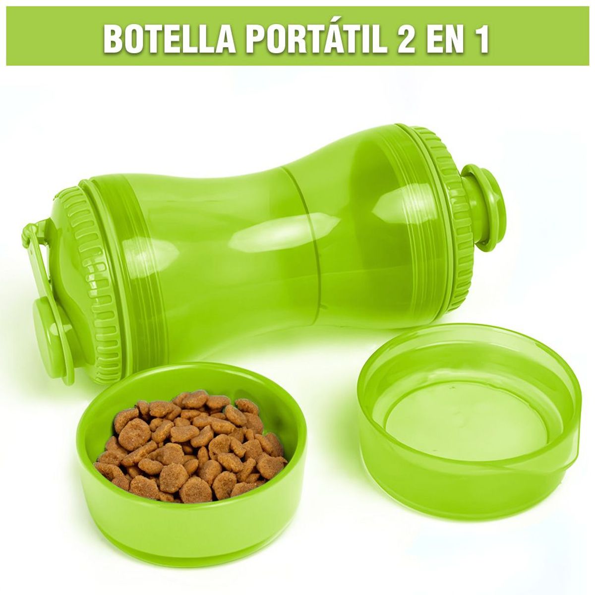 KELLER - Botella Portátil Q03 VD Y Toallitas Húmedas sin Alcohol JM1