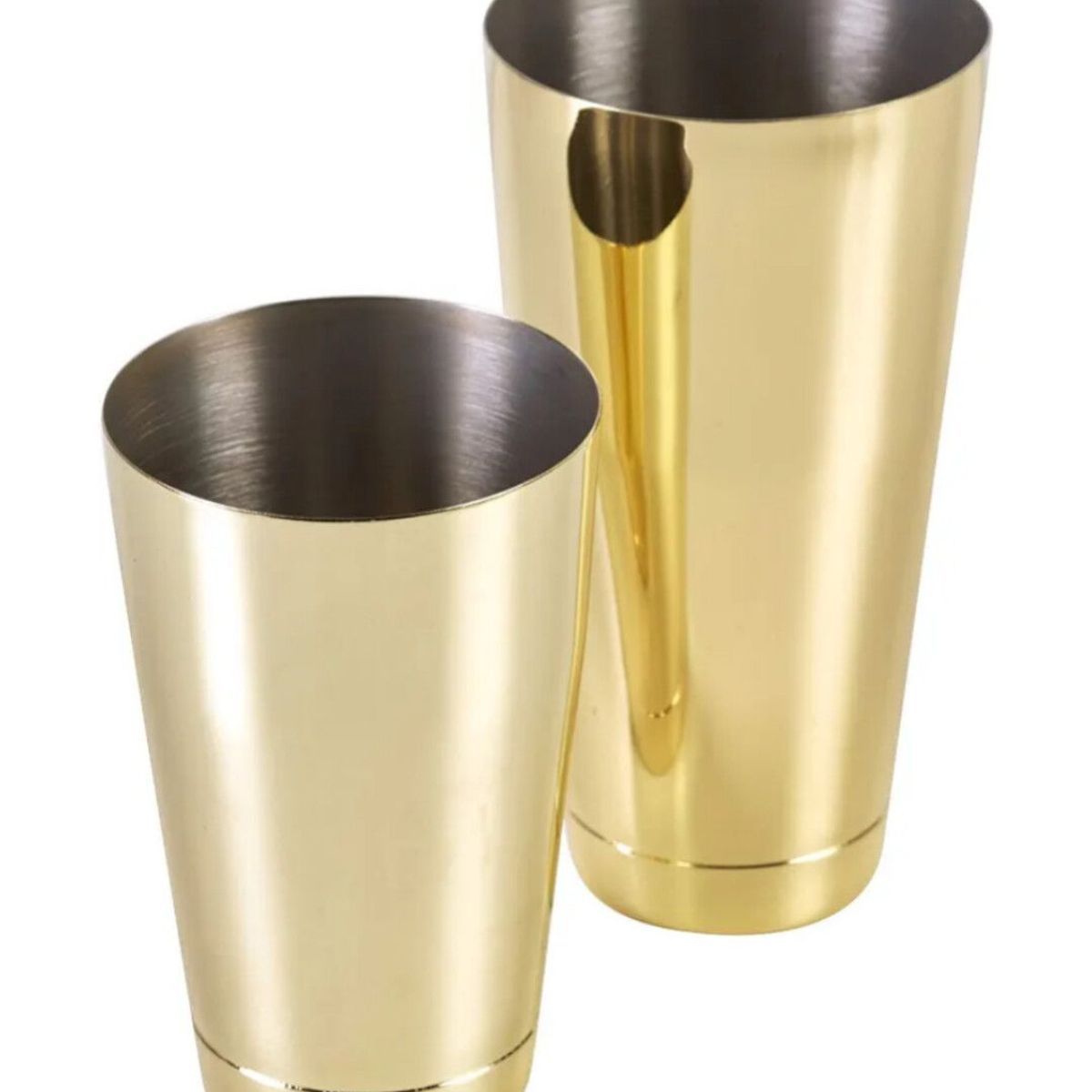 GENERICO - Coctelera Boston acero inoxidable, color dorado