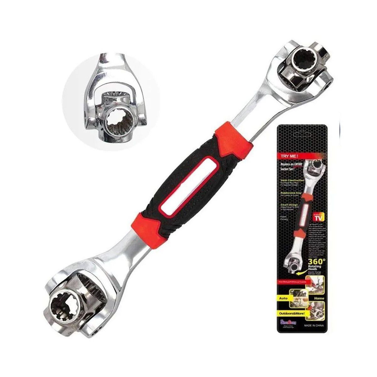 GENERICO - Llave 48 En 1 Universal Multiuso 360° Wrench Acero
