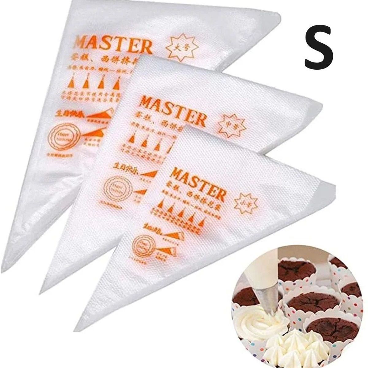 GENERICO - Bolsas de repostería desechables de 100 unidades S