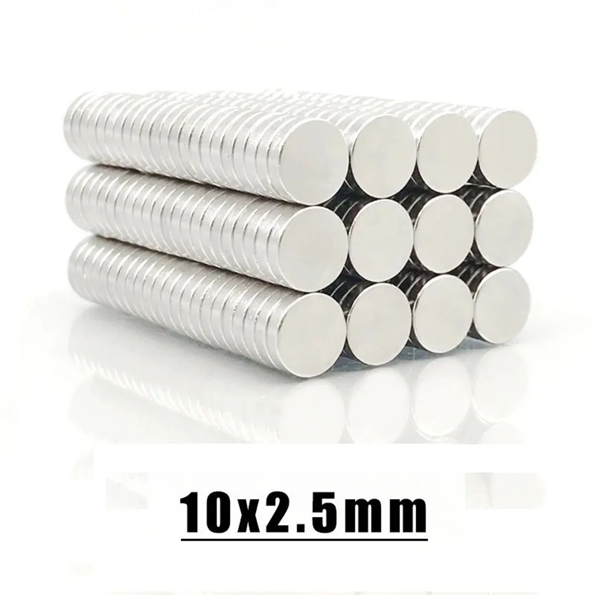 GENERICO - Imanes de neodimio modelo disco 10mmx2.5mm pack 20 unds