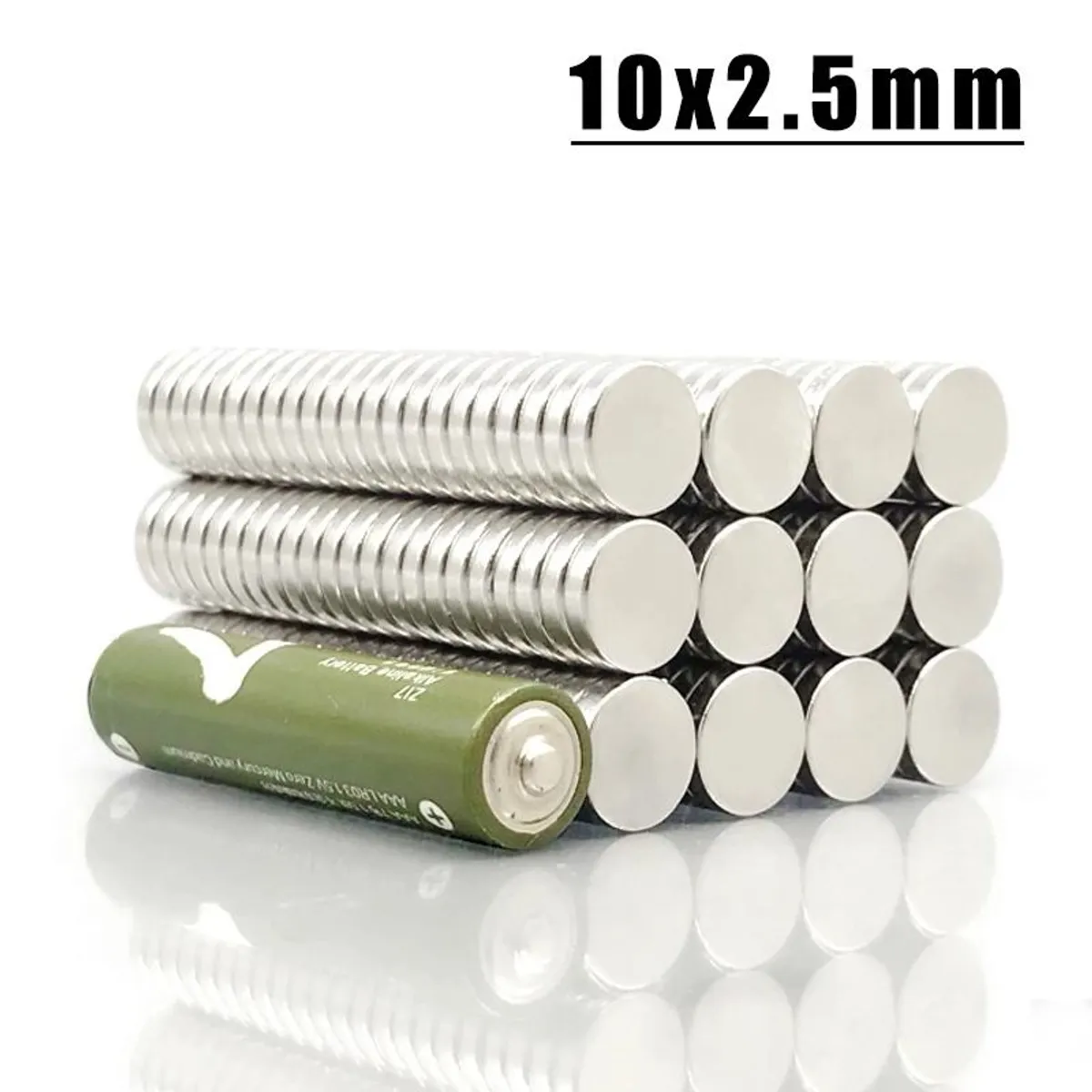 GENERICO - Imanes de neodimio modelo disco 10mmx2.5mm pack 20 unds