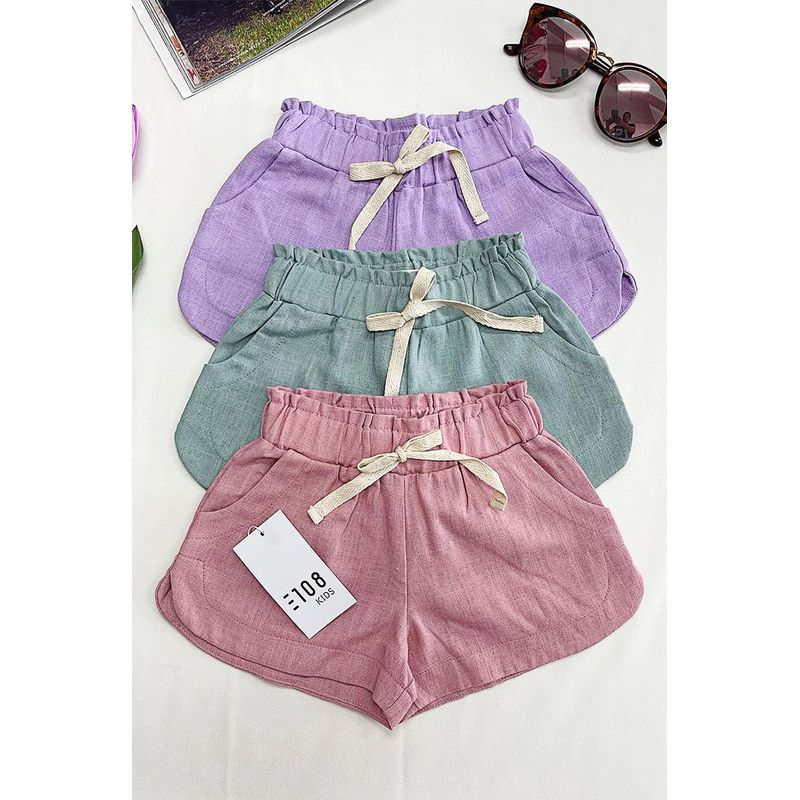 GENERICO - Short Niña Casual Angie Color Verde Estacion 108