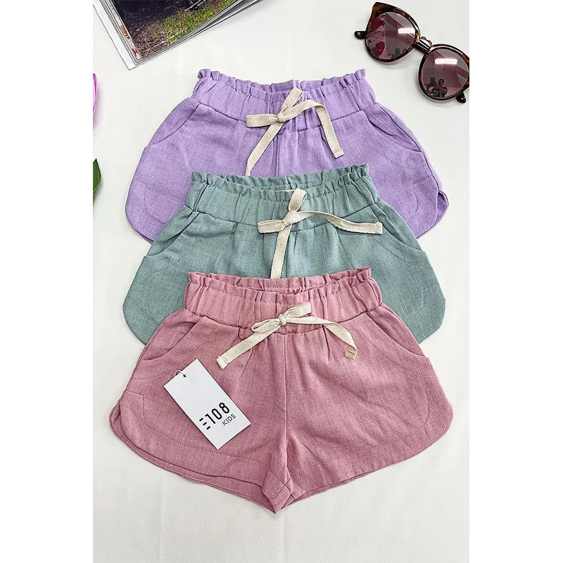 GENERICO - Short Niña Casual Angie Color Verde Estacion 108