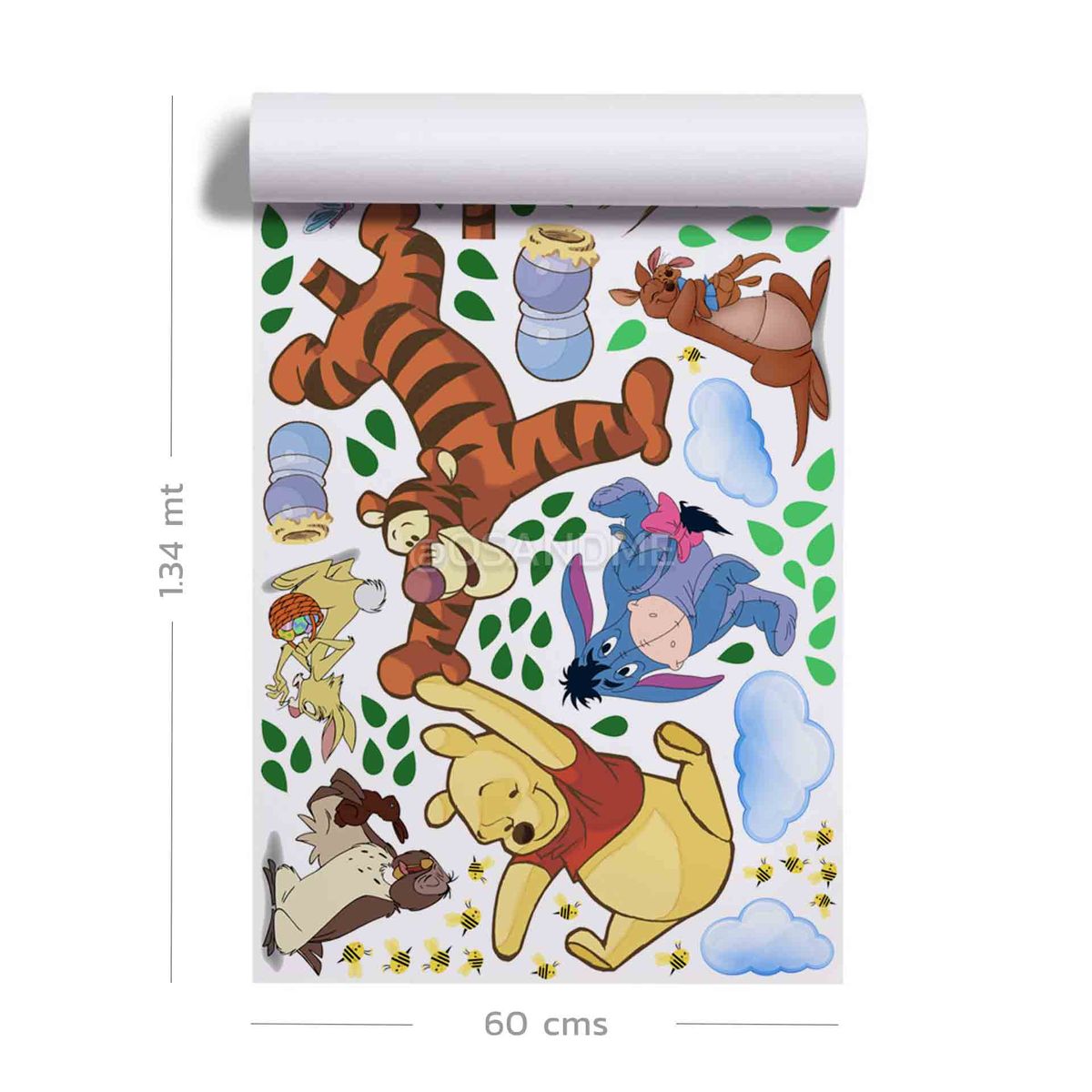 GENERICO - Vinilo Infantil Winnie the Pooh decoracion adhesivo para niños