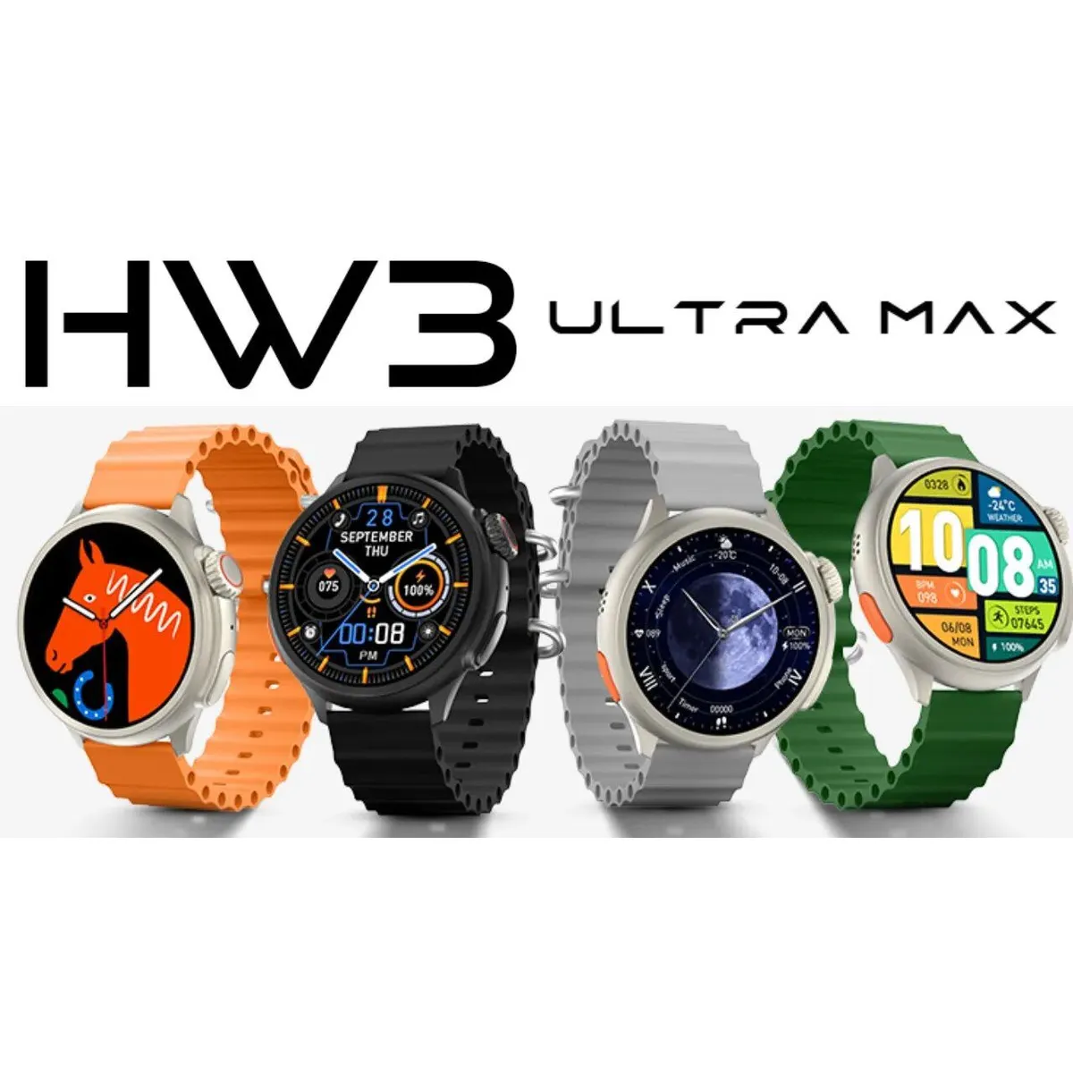 GENERICO - SmartWatch HW3 Ultra Max - Blanco Humo.