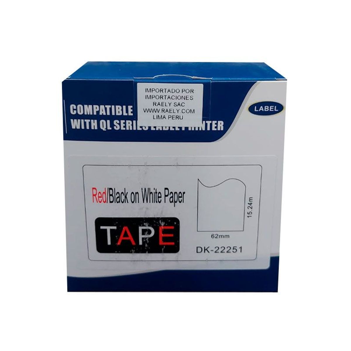 GENERICO - CINTA ETIQUETA DK-22251 BROTHER GENERICO DK-2251  (62 MM x 15M)