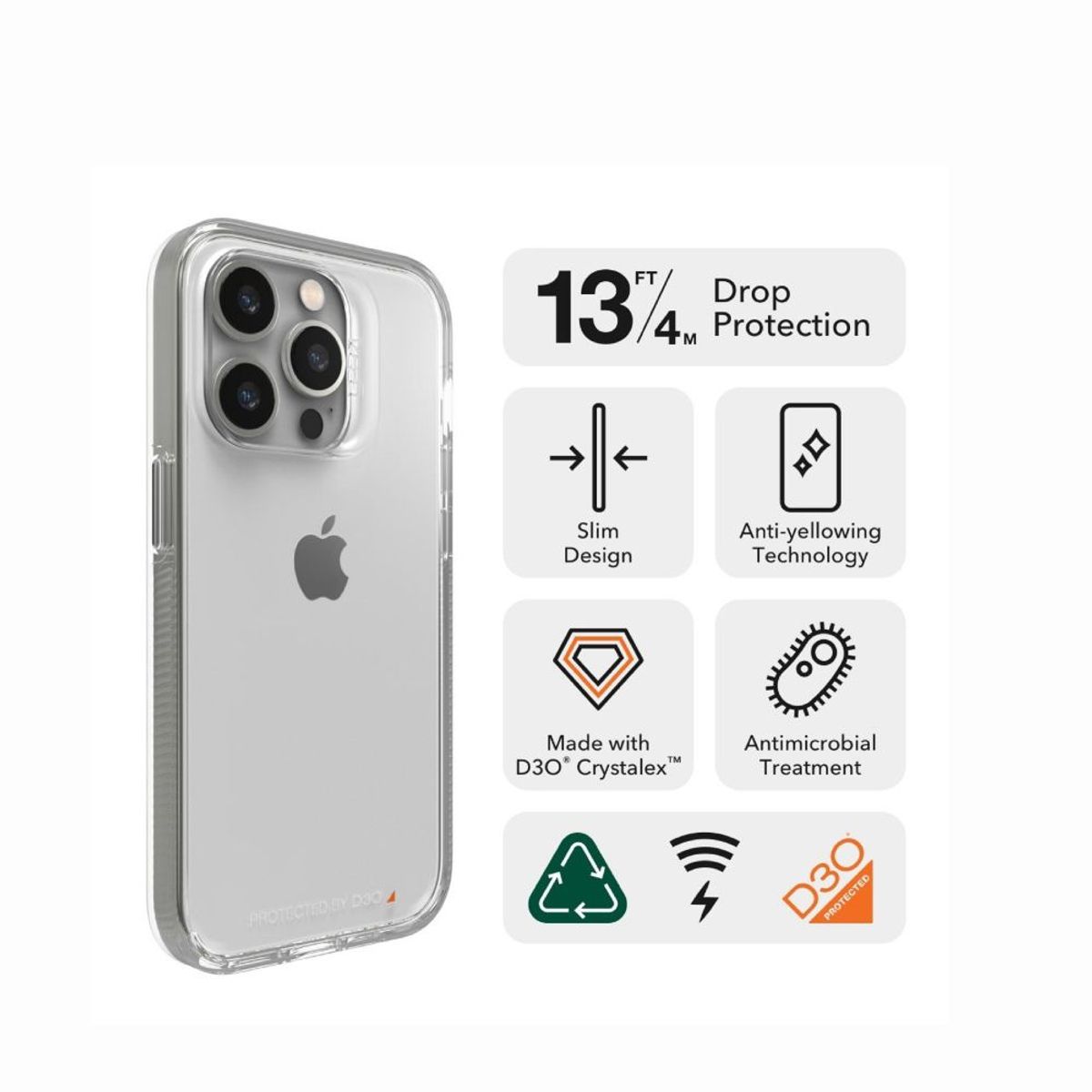 GEAR4 - Case Gear4 Transparente Crystal Palace - Iphone 15