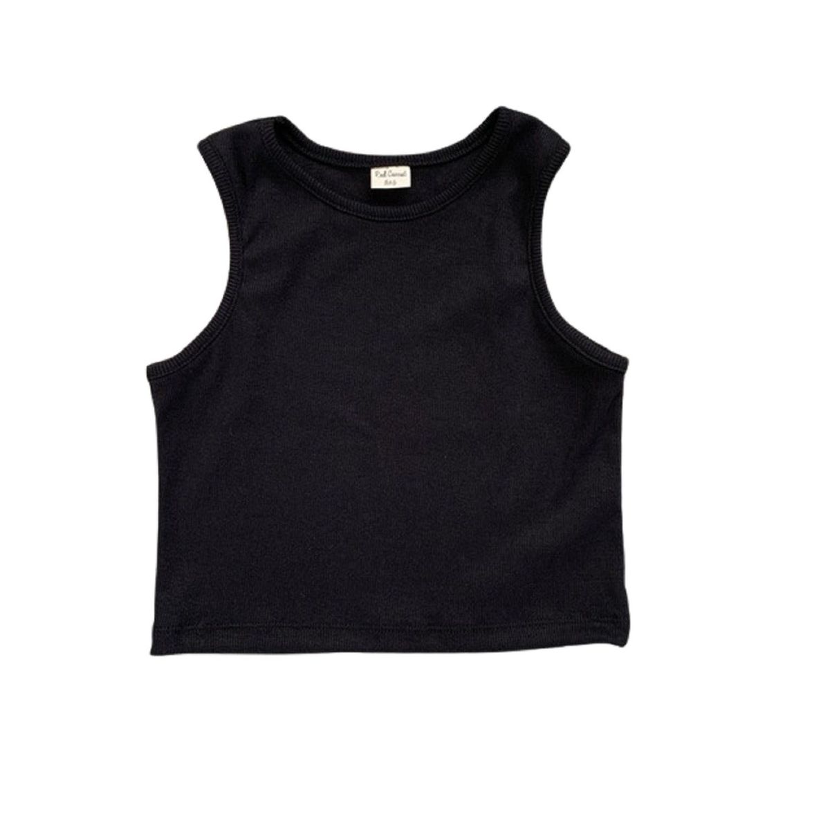 RED CARROT - Top nina sin mangas algodon negro