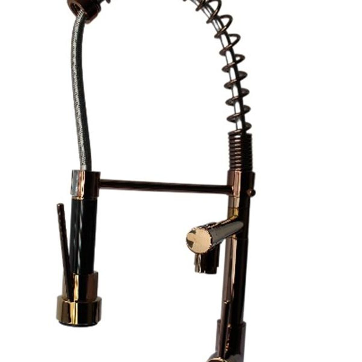 GENERICO - Mezcladora de Cocina Caño Doble - Oro Rosa