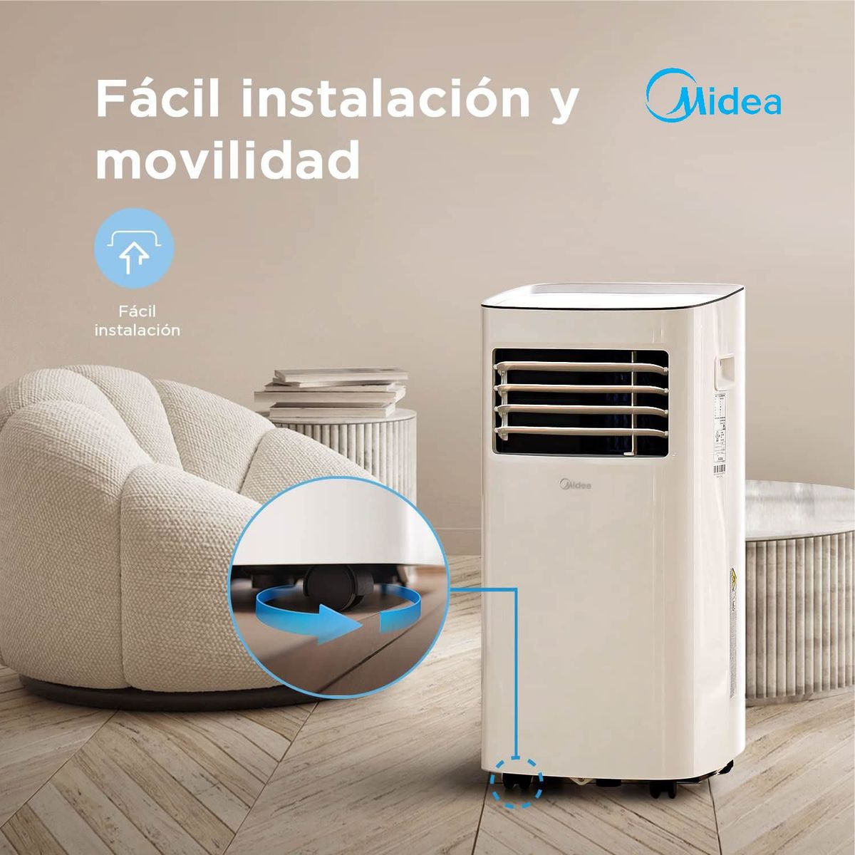 MIDEA - AIRE ACONDICIONADO PORTATIL MIDEA DE 12,000 BTU CONVENCIONAL FRIO SOLO