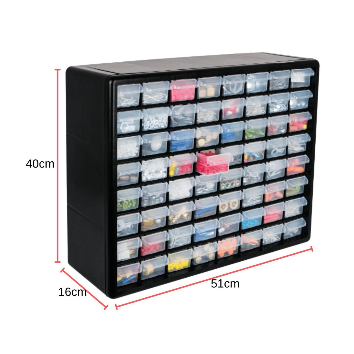 TRUPER - Combo estante 5 repisas y organizador 64 Bandejas Truper