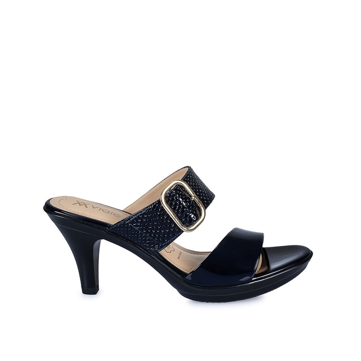 VIALE - Sandalia X-Strap Casual DAYA-2404 Azul Viale Cuero