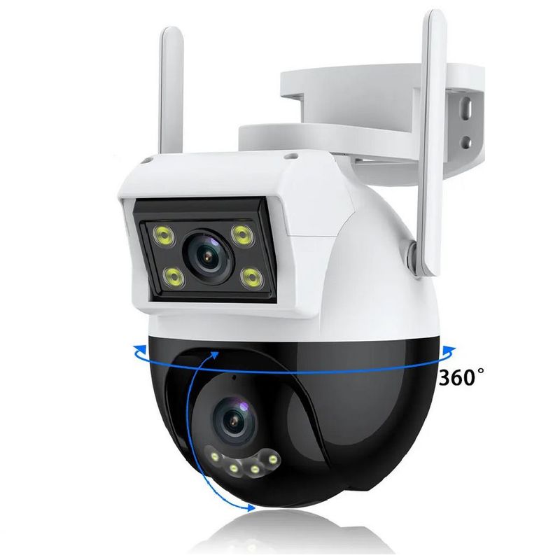 SEISA - Camara De Vigilancia PTZ - Wifi Exteriores - Doble Camara fullHD