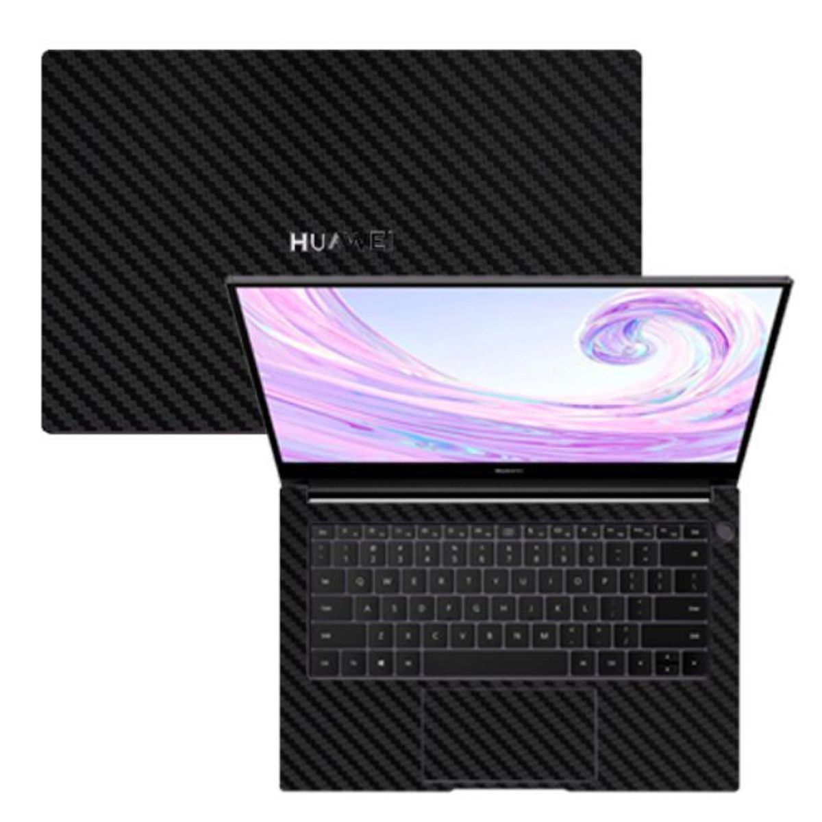 GENERICO - Skin Vinil fibra de carbono para laptop Huawei MateBook D15 156