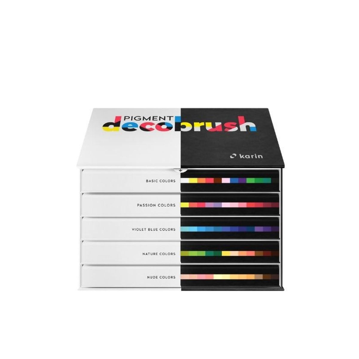 GENERICO - Karin markers Pigment Decobrush - Set Profesional 60 colores