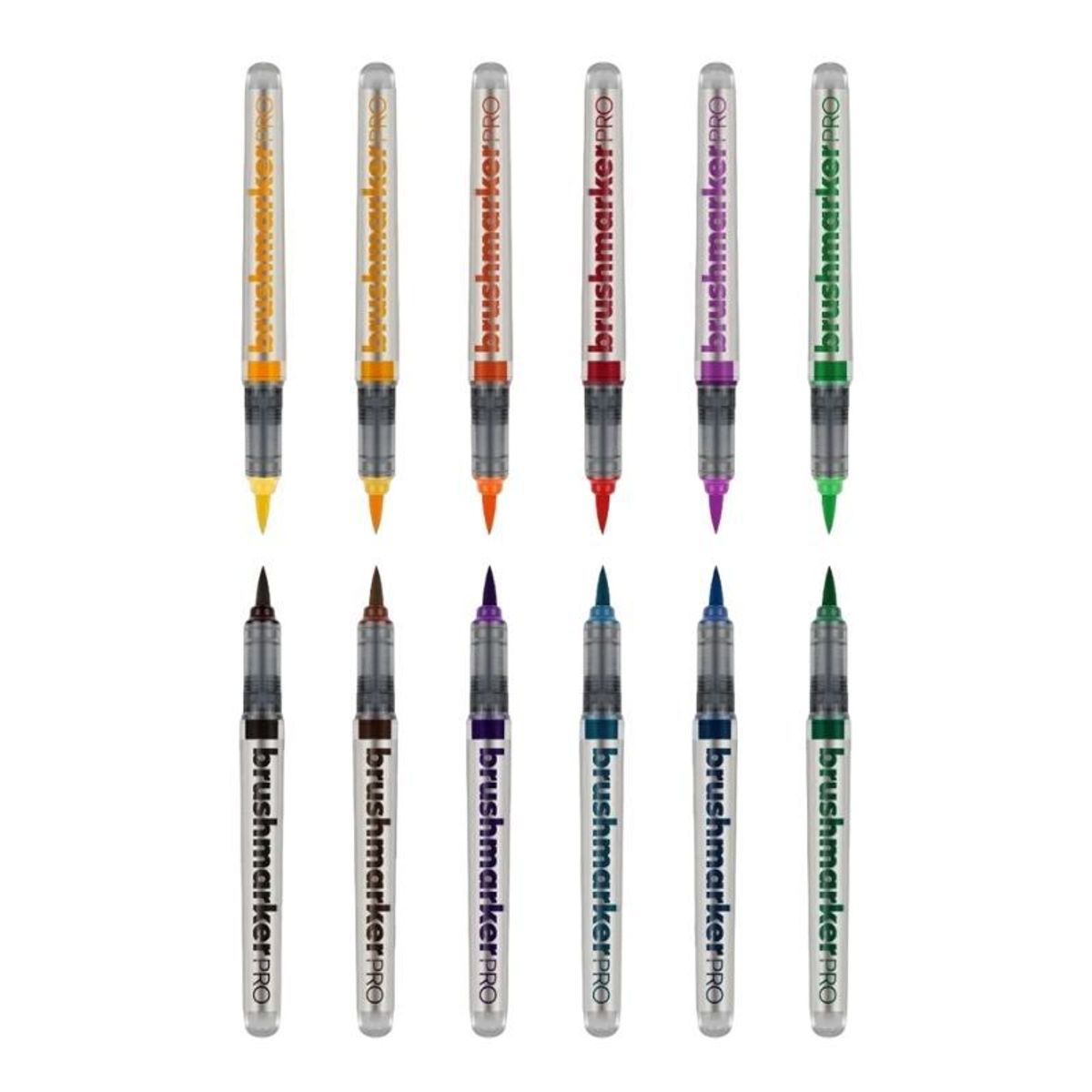 GENERICO - Karin Brush Markers PRO - Set de 12 Basic colors