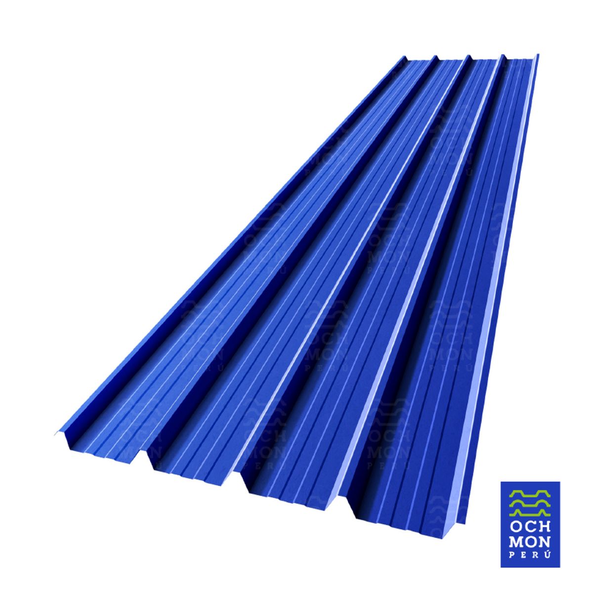 OCHMON PERU - Techos Economicos TR5 Azul  030mm de 110cm ancho x 300cm largo