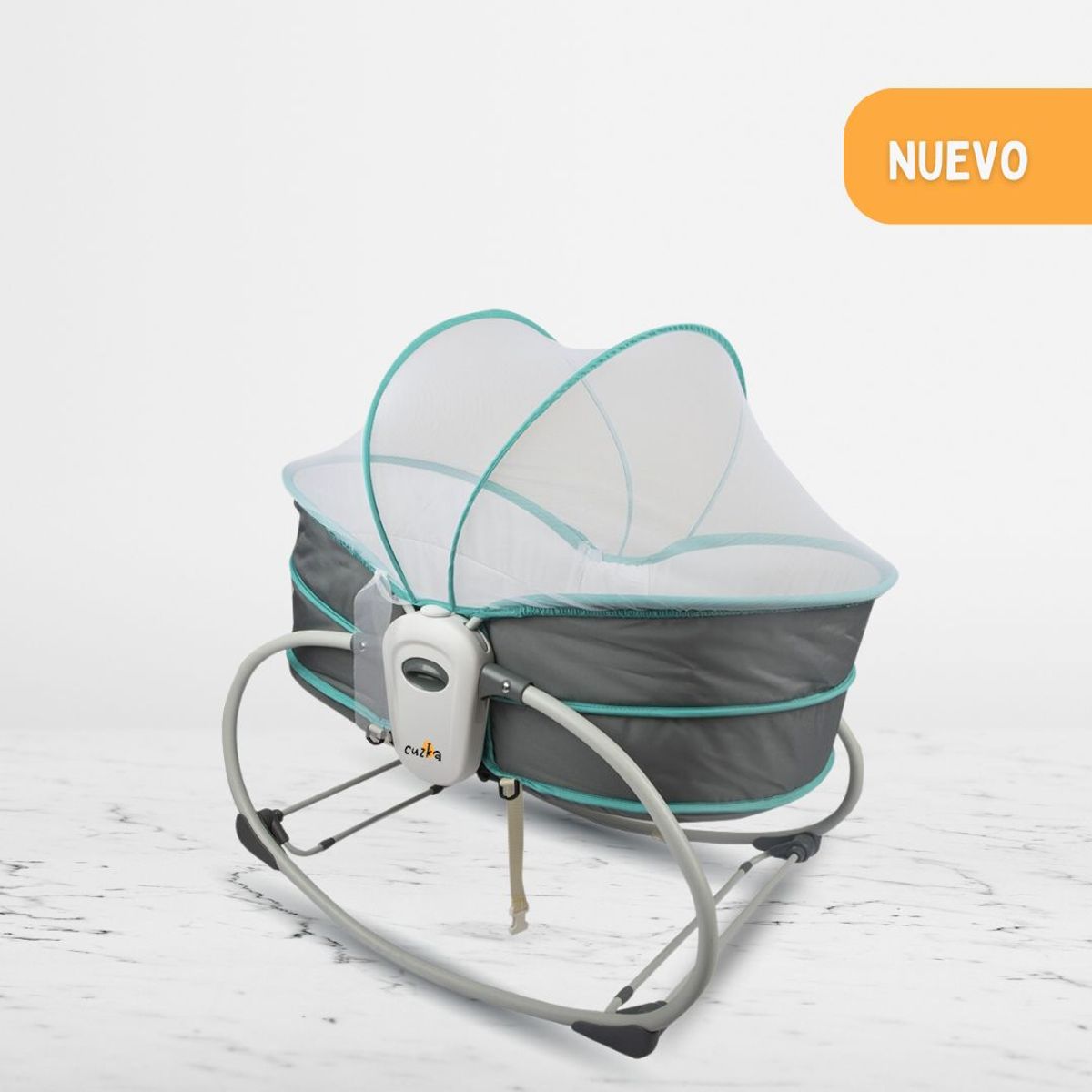INFANTI - Silla Nido Mecedora 5 en 1 Infanti para Bebé «ROCKER» Blue