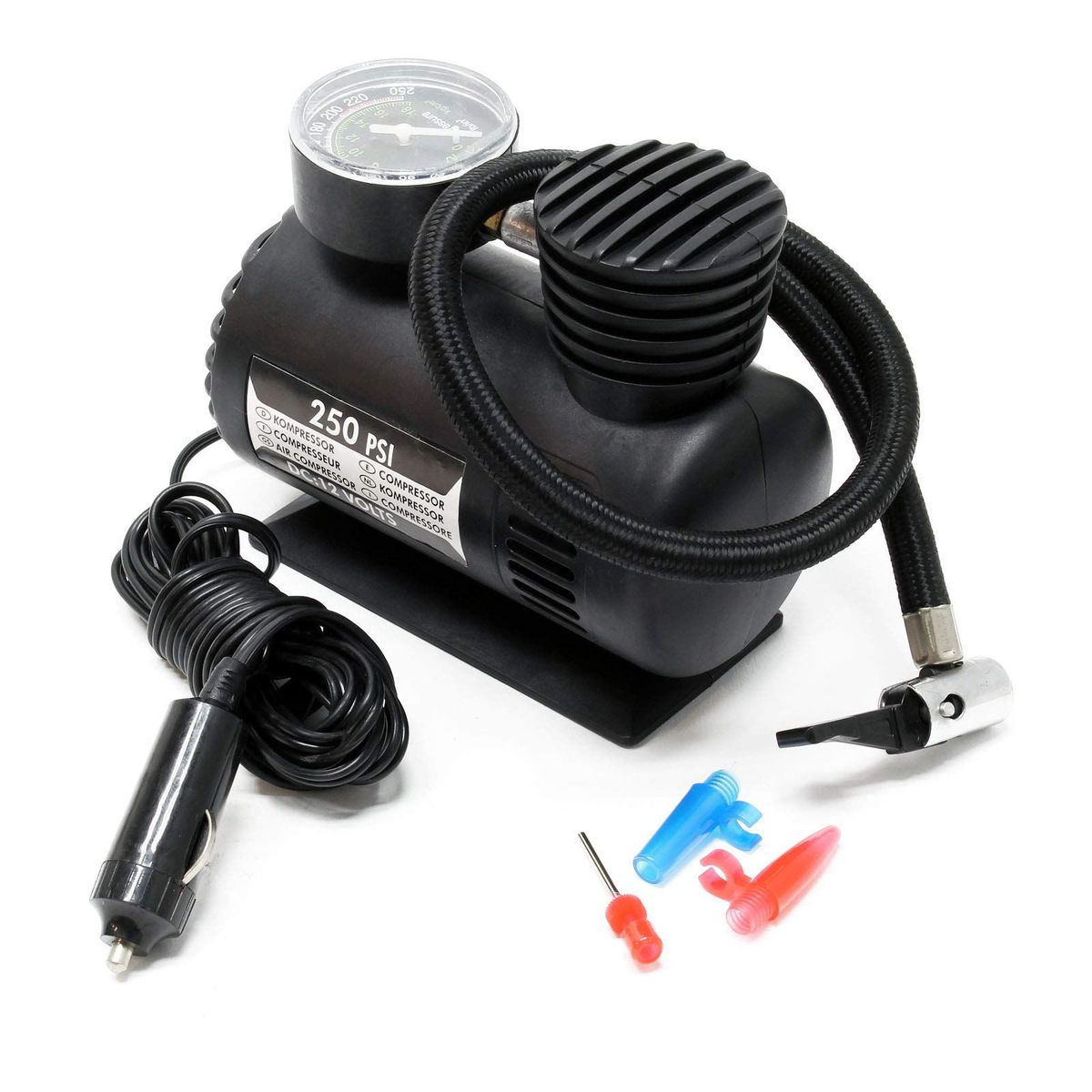 GENERICO - Compresor Portatil Para Automotriz 250 PSI 12V