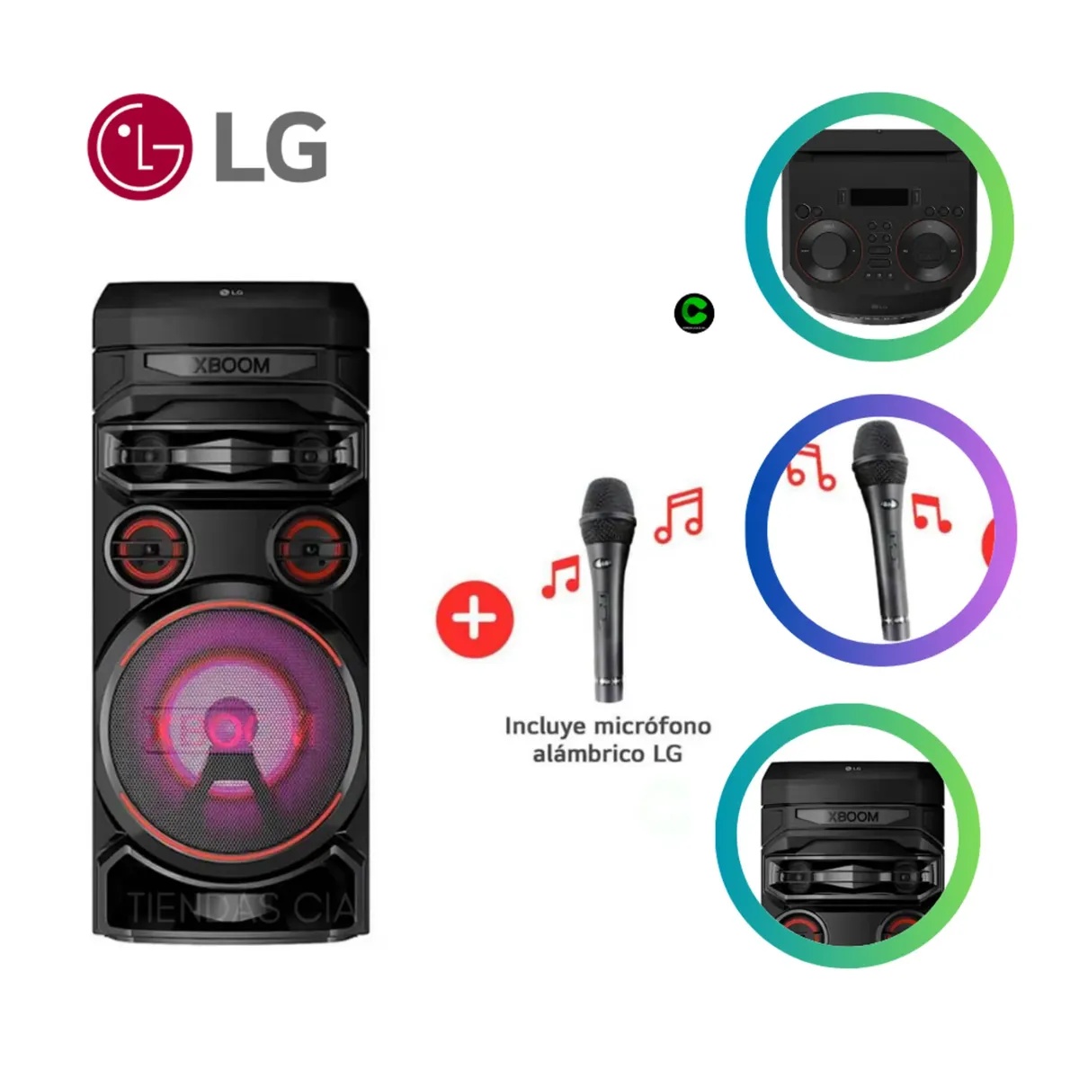 LG - TORRE DE SONIDO XBOOM LG - RNC7 KARAOKE