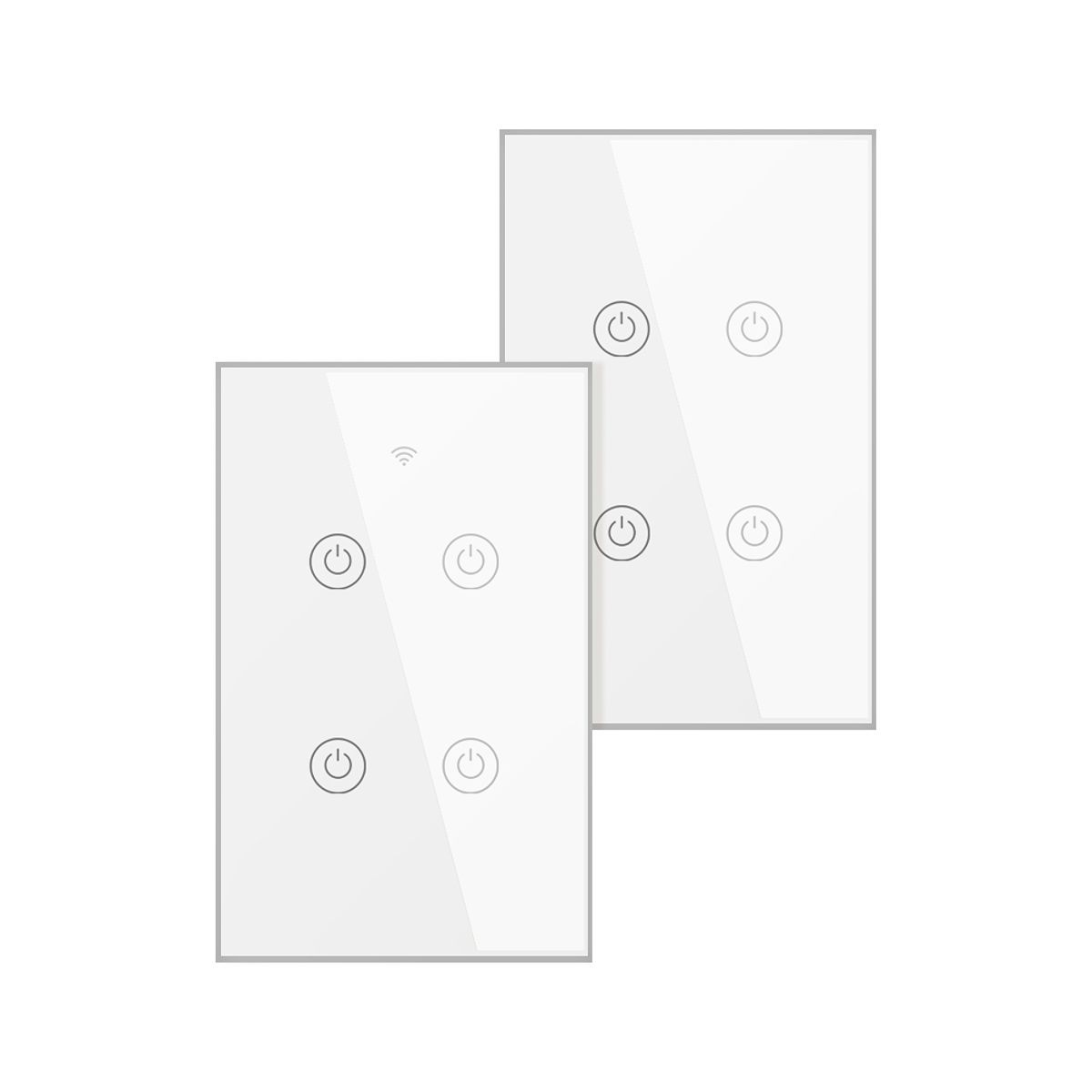 OEM - Conmutador Inteligente Wifi 4 Botones Blanco Pack 2 Unidades