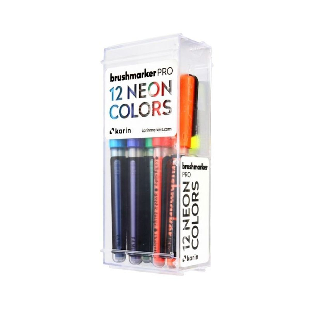 GENERICO - Karin Brush Markers PRO - Set de 12 Neon