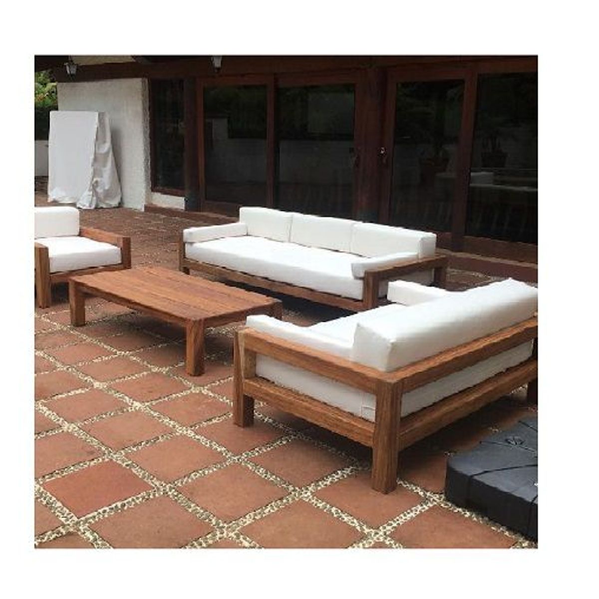 DMUEBLES - SALA DMUEBLES MORA 3-2-1  MESA DE CENTRO