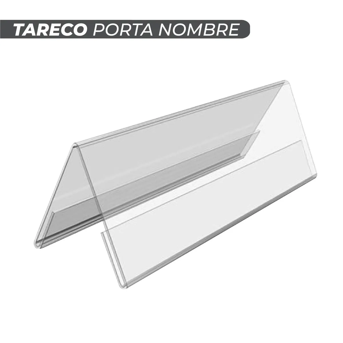 OEM - Tareco Porta nombre de Acrilico - 25 cm