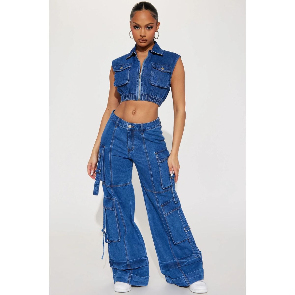 BENCUS JEANS - Blusa Corta Denim Mujer