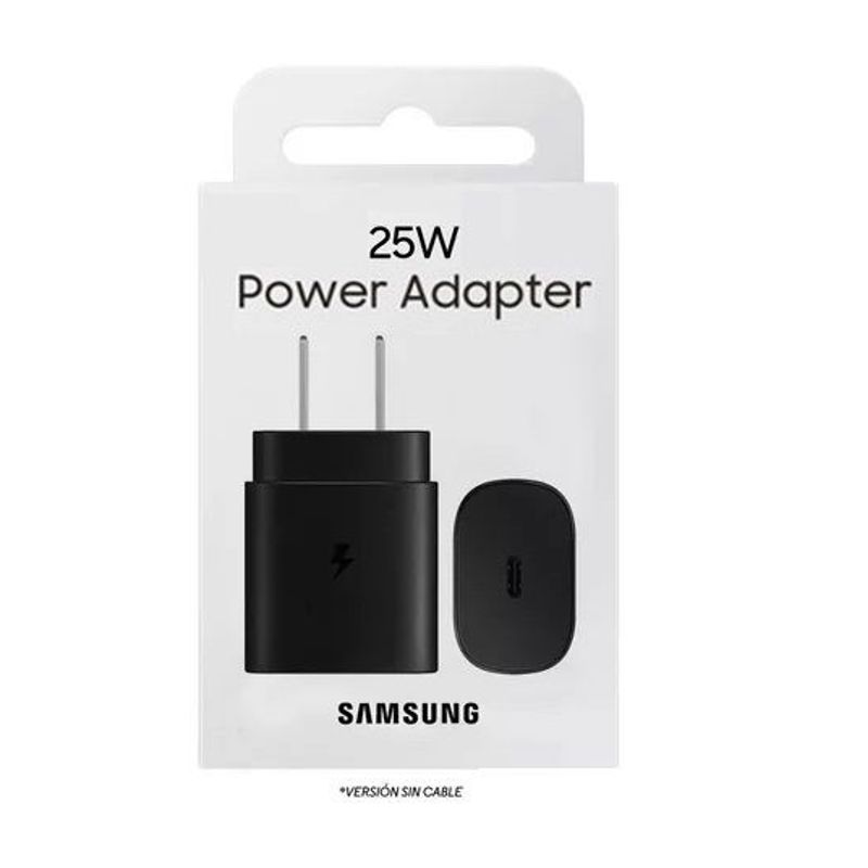 SAMSUNG - Cargador de Pared Samsung 25w Plano Super Fast Charge
