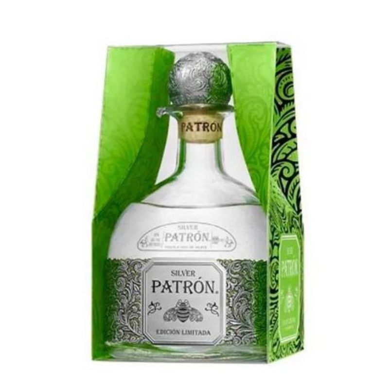 PATRON - Tequila PATRON Silver Edicion Especial Lamina Botella 1L