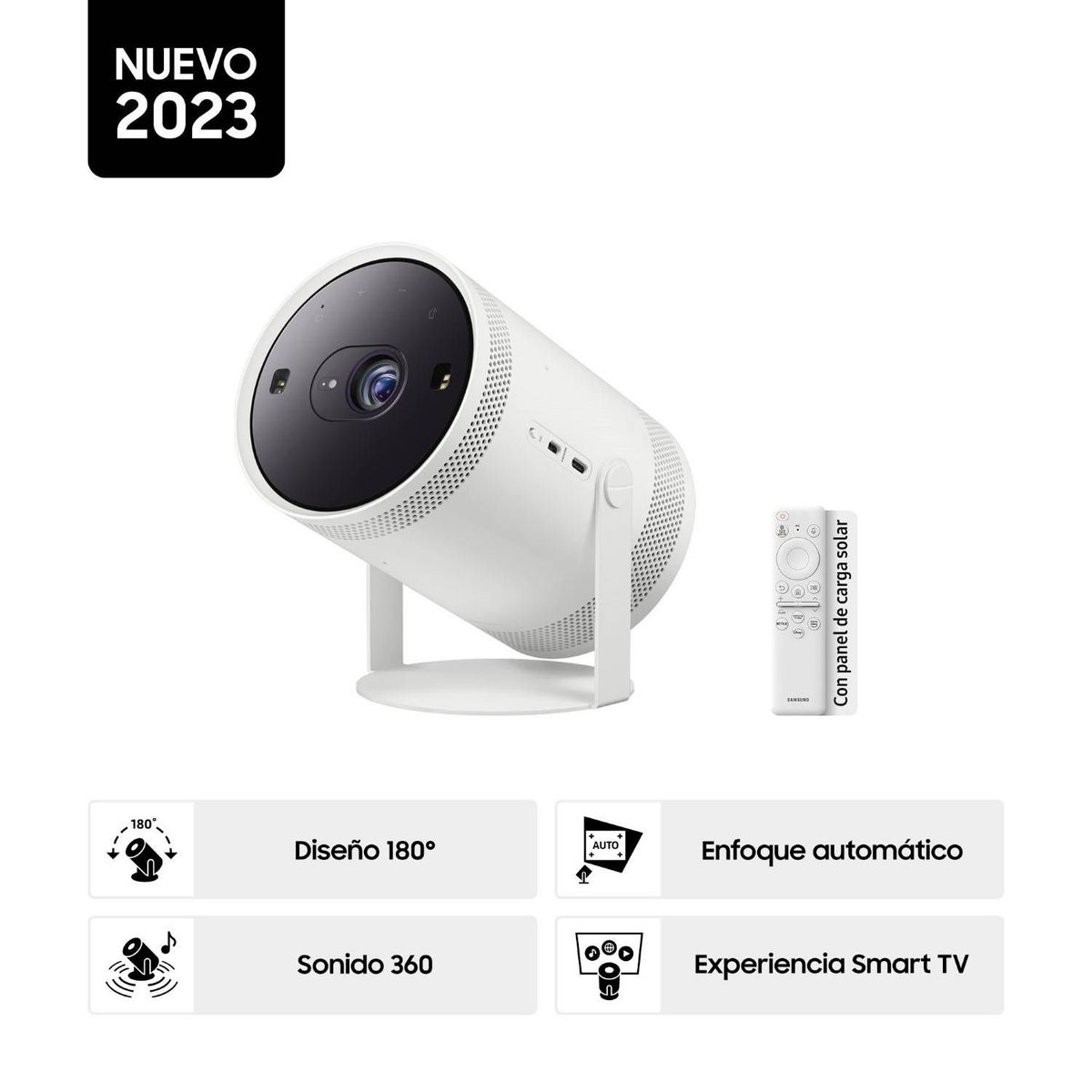 SAMSUNG - Proyector Samsung The Freestyle 2da Gen Full HD SP-LFF3CLAXXPE Nuevo