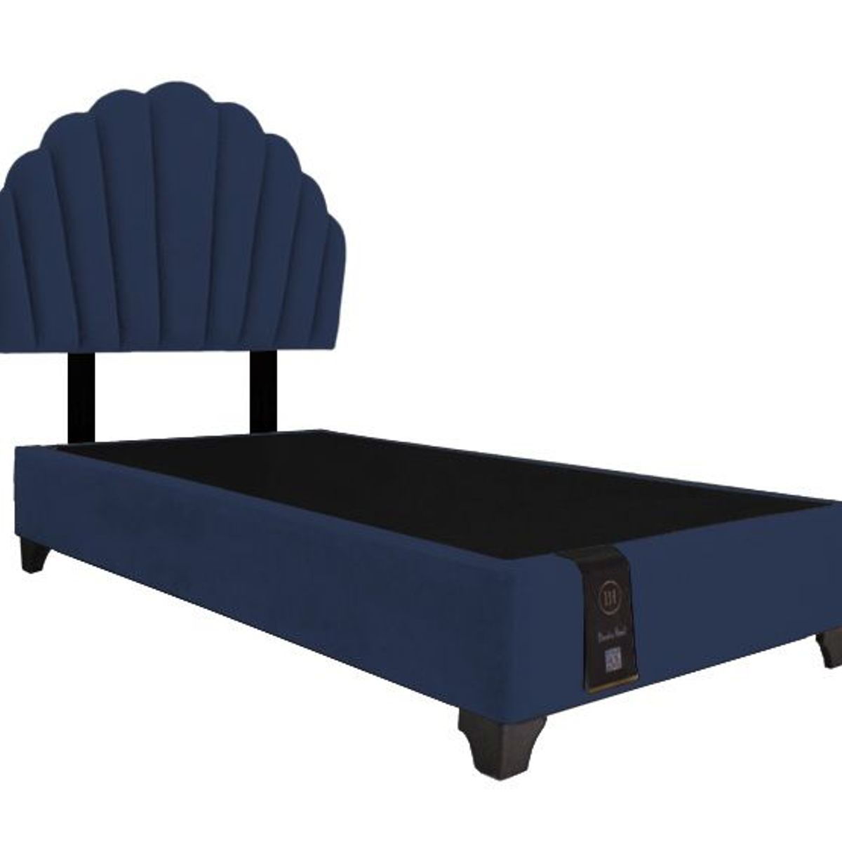 BARAKA HOME - Dormitorio Afrodita + Cabecera patas ajustables 2 plz - Azul marino