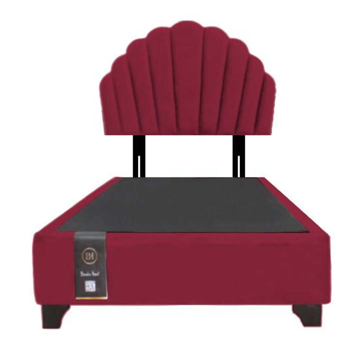 BARAKA HOME - Dormitorio Afrodita + Cabecera patas ajustables 2 plz - Rojo
