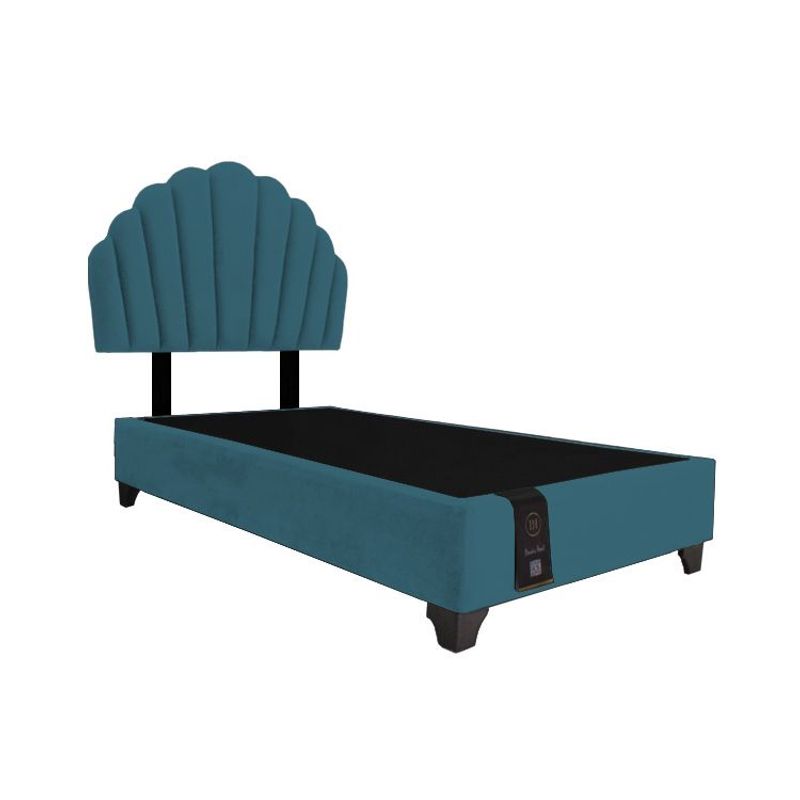 BARAKA HOME - Dormitorio Afrodita + Cabecera patas ajustables 2 plz - Cobalto