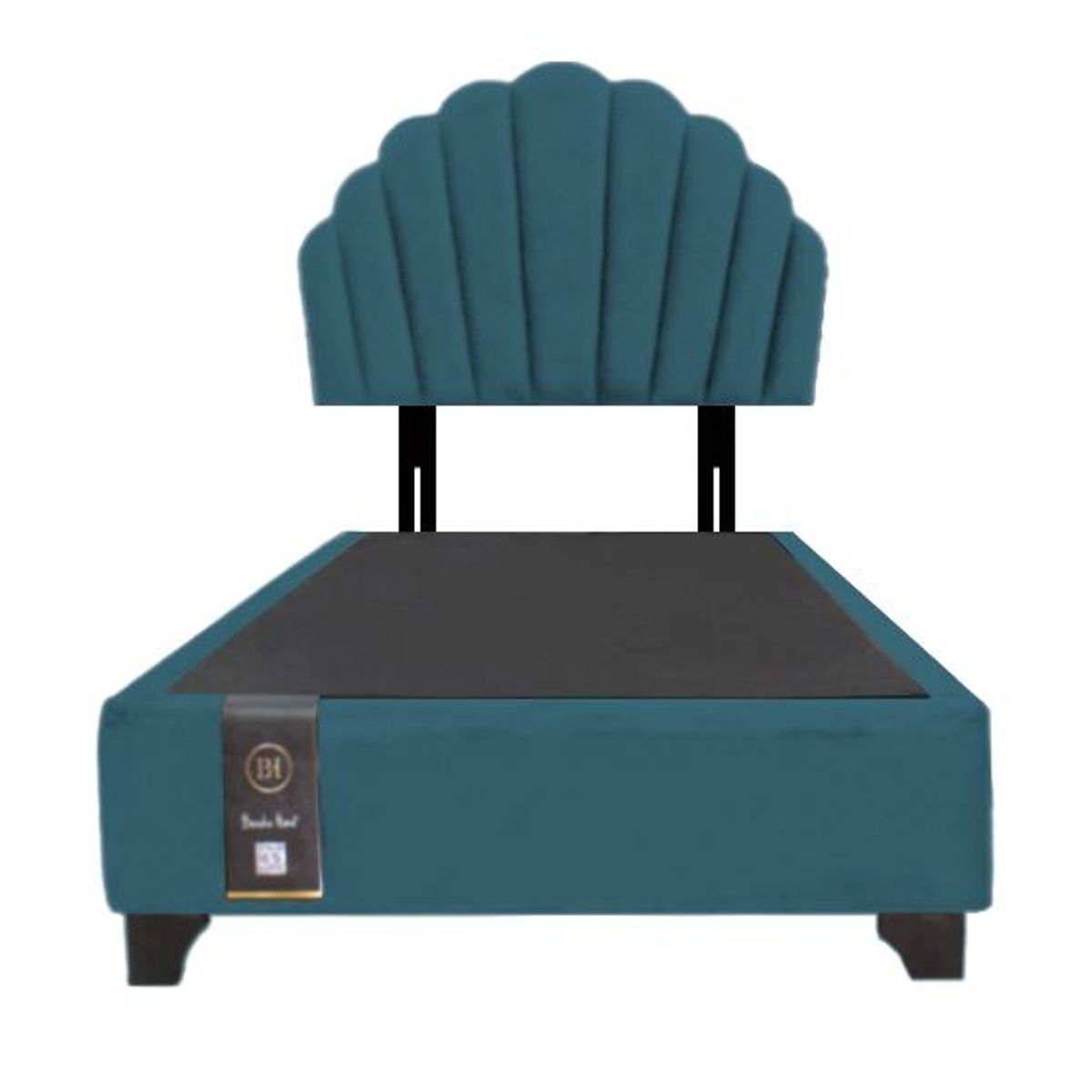 BARAKA HOME - Dormitorio Afrodita + Cabecera patas ajustables 2 plz - Cobalto