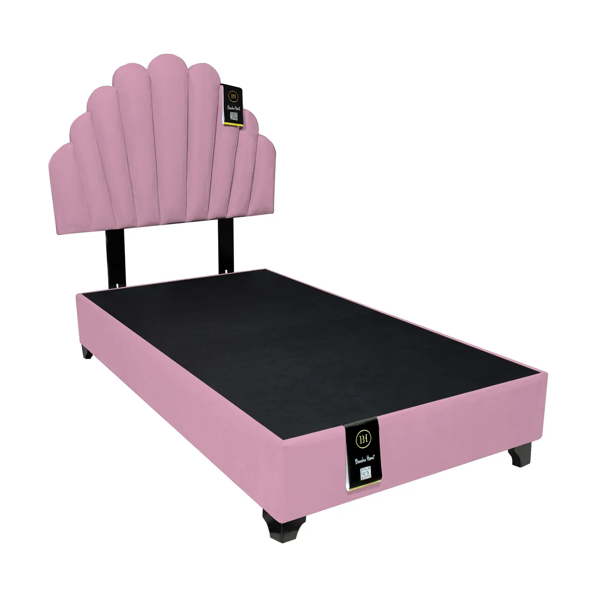 BARAKA HOME - Dormitorio Afrodita + Cabecera patas ajustables 2 plz - Rosado