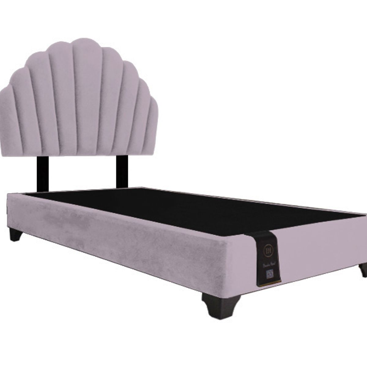 BARAKA HOME - Dormitorio Afrodita + Cabecera patas ajustables 2 plz - Lila