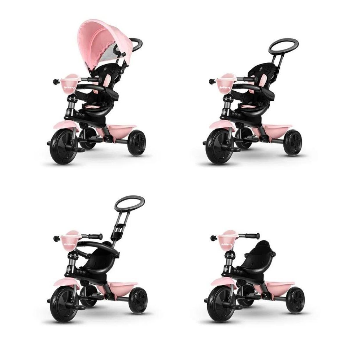 GENERICO - Triciclo Guiador Plegable para Niños  «COSY» Pink