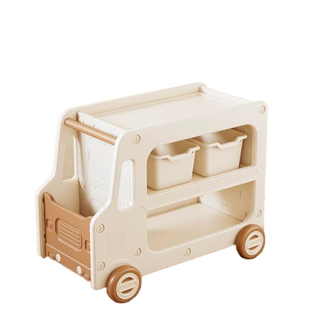 VOLTERETAS - Camión Estante Marrón para Niños