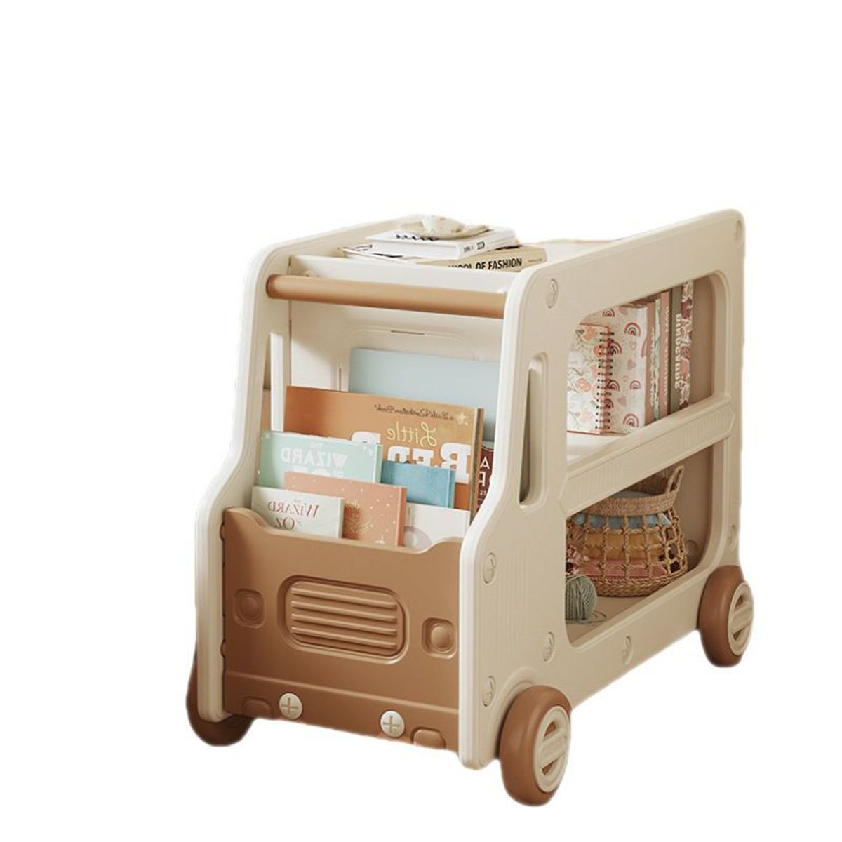 VOLTERETAS - Camión Estante Marrón para Niños