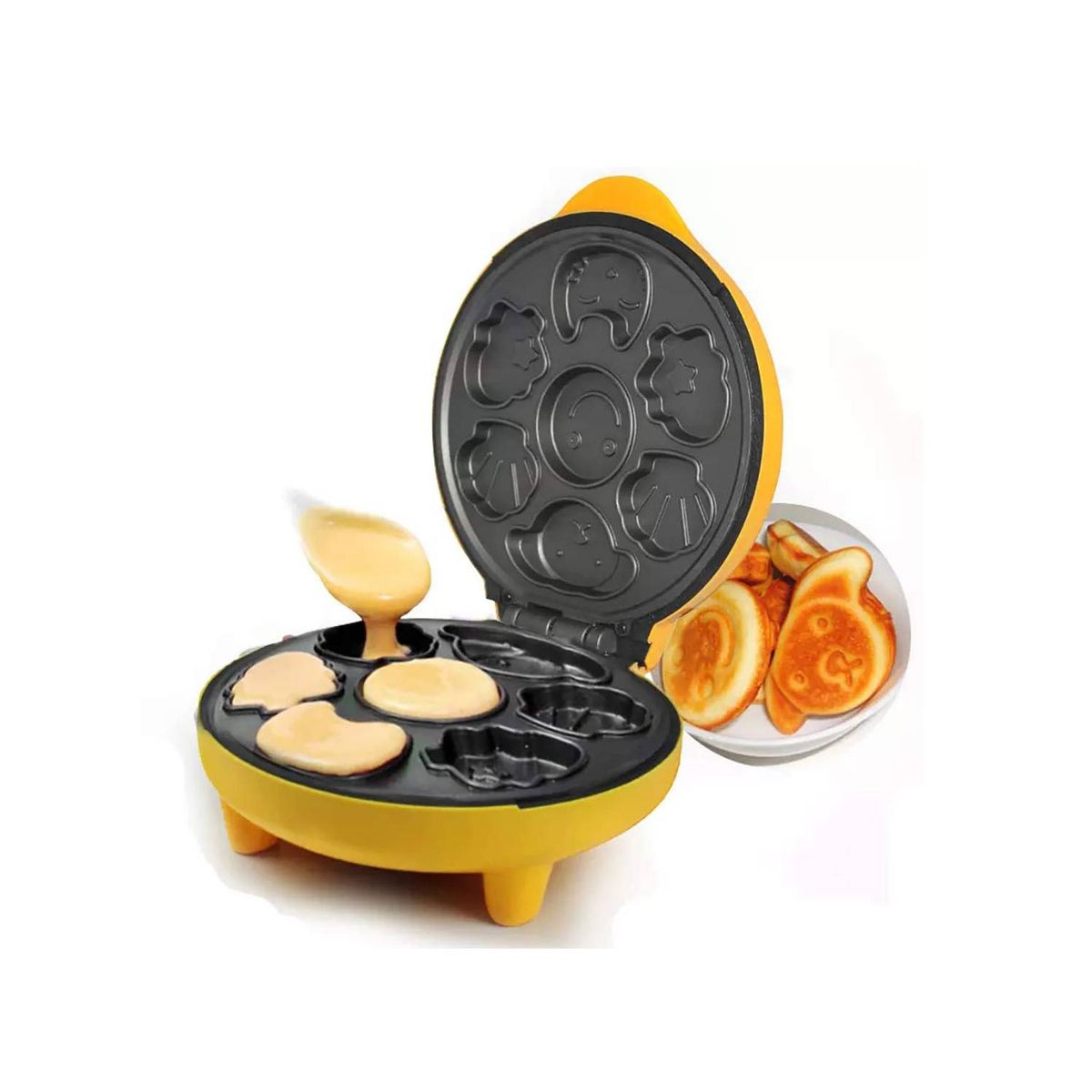 OEM - Maquina Horno Electrico Yellow para Hacer Galletas de Figuras Animadas