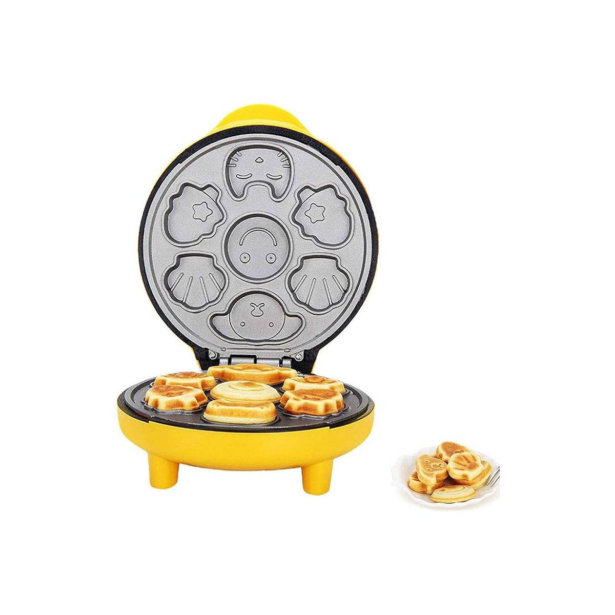 OEM - Maquina Horno Electrico Yellow para Hacer Galletas de Figuras Animadas