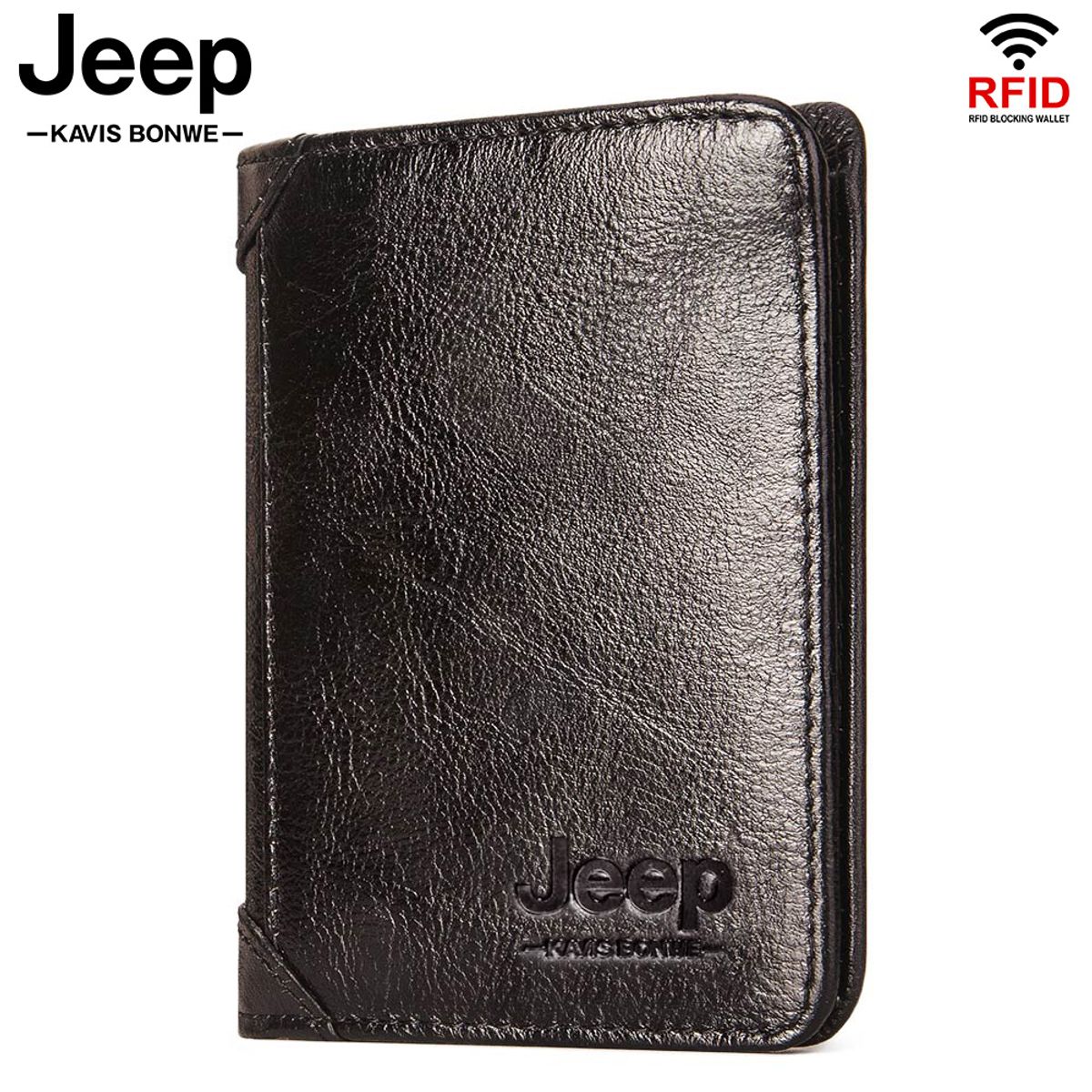 GENERICO - Billetera J-Kavis de Cuero Vacuno BP722 Estilo vintage